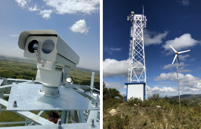 森林防火看15公里10平方大小的目標(biāo)，采用多光譜云臺攝像機(jī)鏡頭選擇多少最優(yōu)